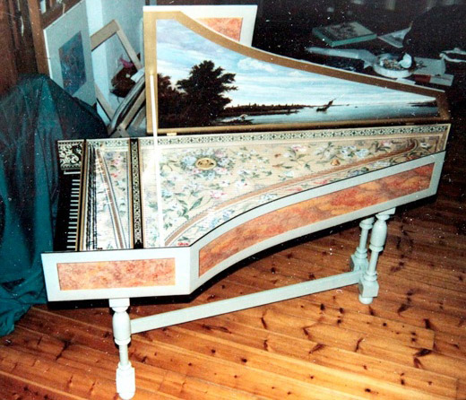 Flemish harpsichord. Couchet, 1679-2